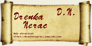 Drenka Nerac vizit kartica
